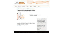 Desktop Screenshot of prodoc.com