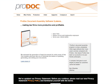 Tablet Screenshot of prodoc.com